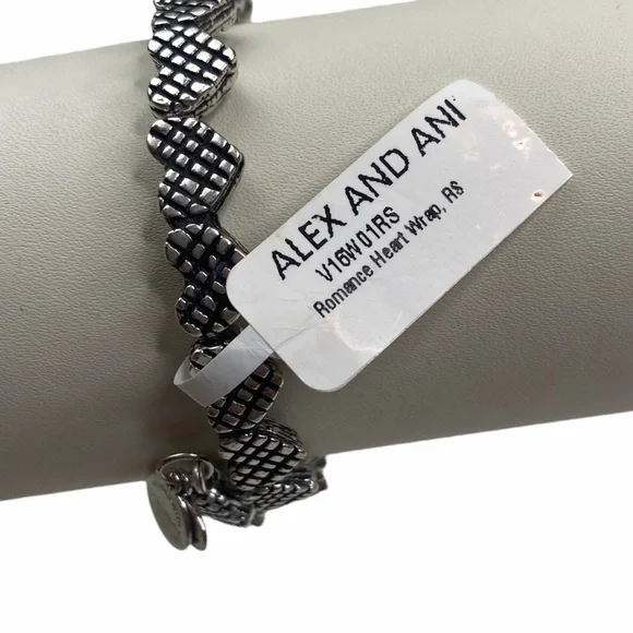 NWT Alex and Ani Romance Love Heart Limited Edition Wrap Bracelet Russian Silver - Picture 3 of 3